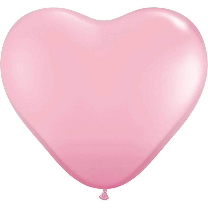 PINK HEART-SHAPED LATEX BALLOON LA Balloons Balloons Bonjour Fete - Party Supplies
