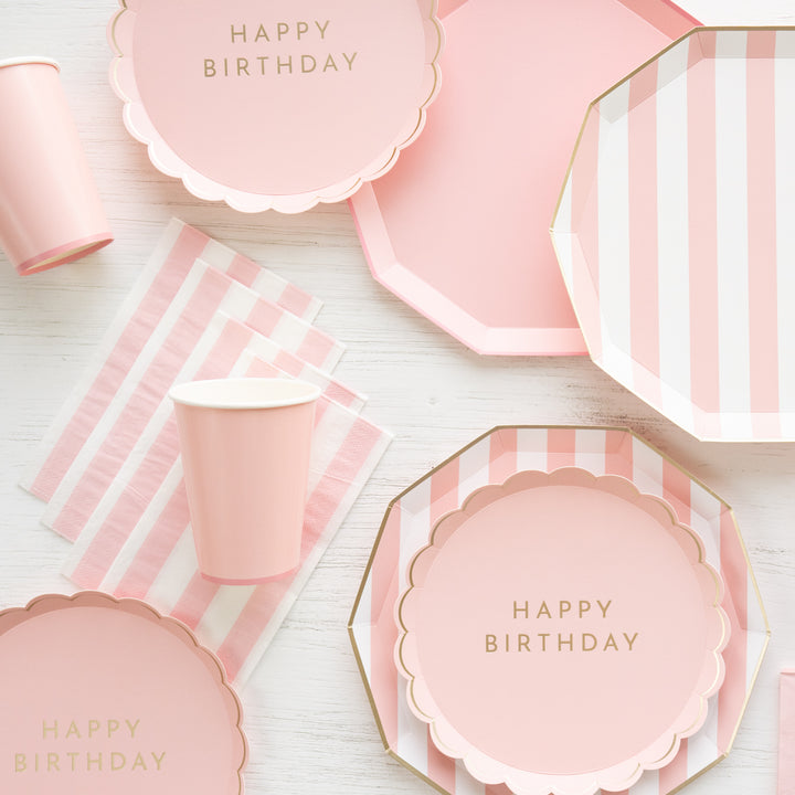 PETAL PINK SIGNATURE CUPS Bonjour Fete Cups Bonjour Fete - Party Supplies