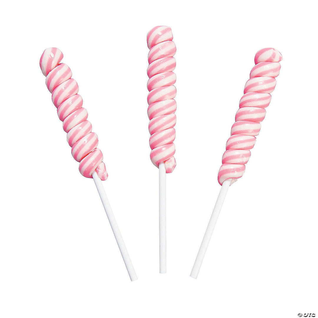 PINK MINI TWISTY LOLLIPOP Fun Express Valentine's Day Treats PINK MINI TWISTY LOLLIPOP Bonjour Fete - Party Supplies