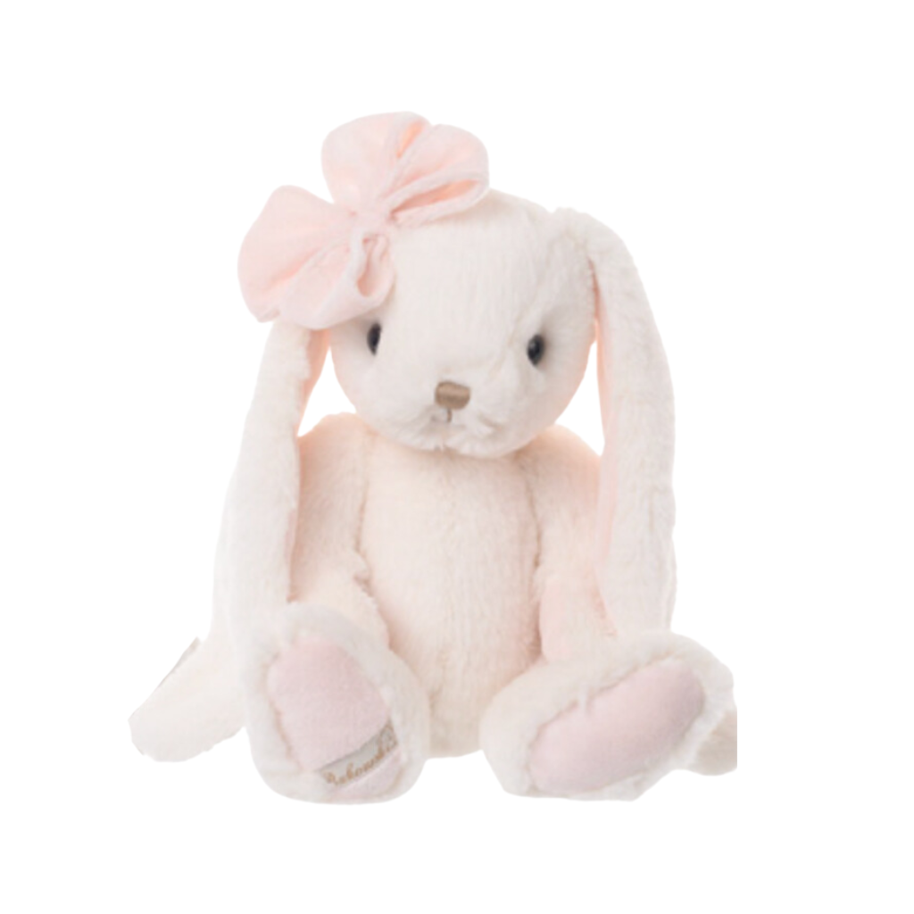 PINK PLUSH BUNNY WITH BOW Bukowski Bears Easter Gifts & Basket Fillers Bonjour Fete - Party Supplies