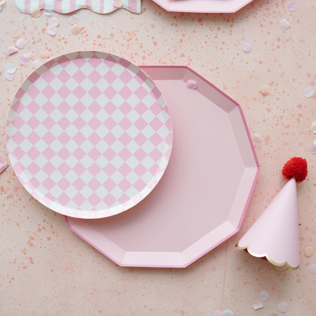 PETAL PINK PREMIUM DINNER PLATES Bonjour Fete Bonjour Fete - Party Supplies