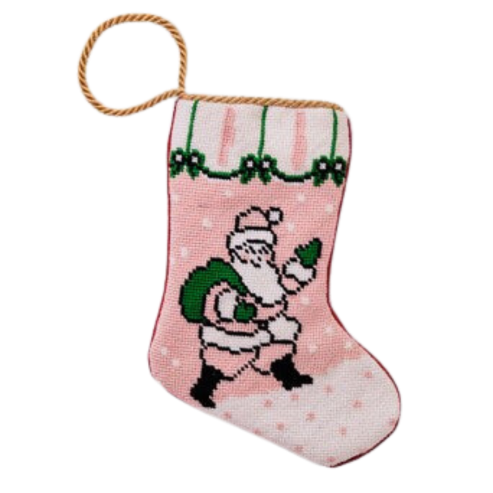 Pink Santa Bauble Stocking Bonjour Fete Party Supplies Tree Skirts & Stockings