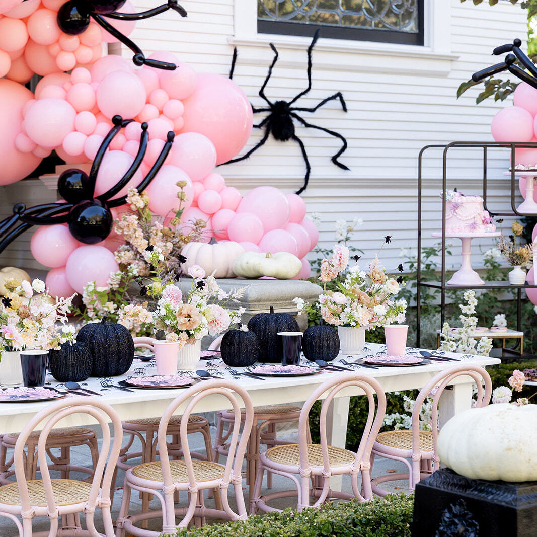 Pink Spider Halloween Party