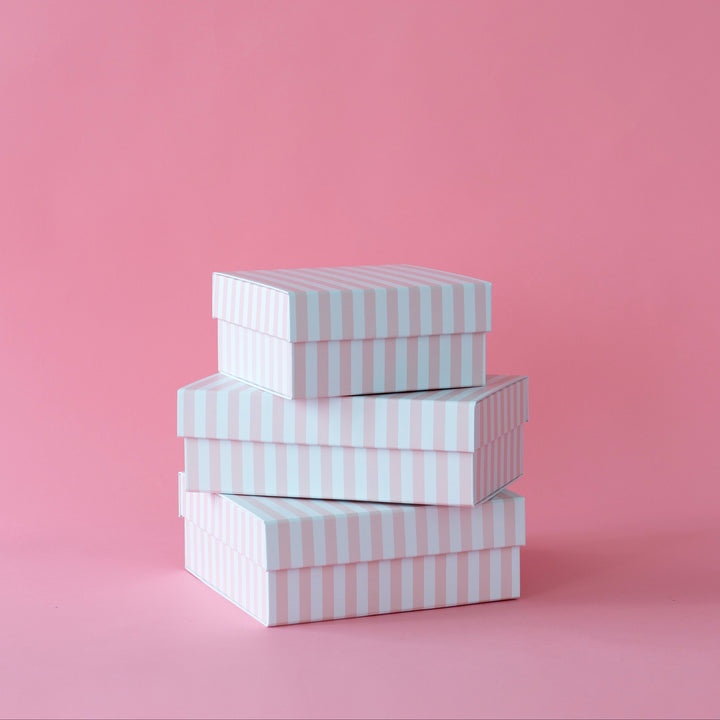 Pink Striped Riser for Desserts- Bonjour Fete Party Supplies