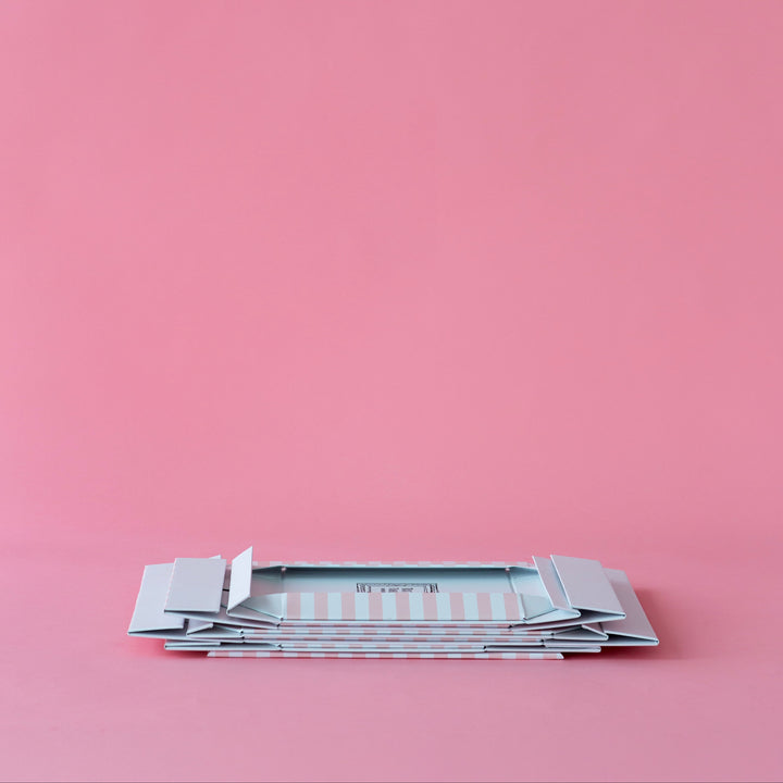 Pink Striped Riser for Desserts- Bonjour Fete Party Supplies