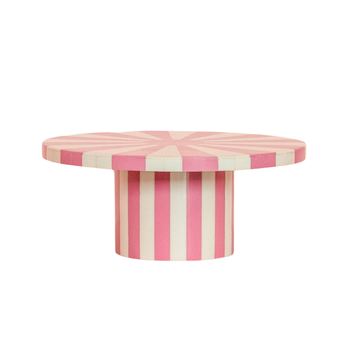 PINK SUNBURST CAKE STAND Oh It's Perfect Cake Stand Bonjour Fete - Party Supplies