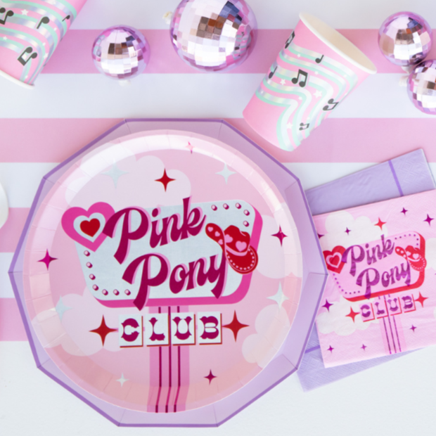 LE LILAC SIGNATURE LARGE PLATES Bonjour Fete Plates LE LILAC SIGNATURE LARGE PLATES Bonjour Fete - Party Supplies