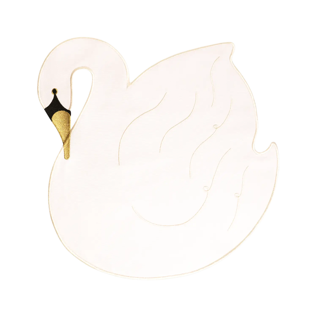 SWAN PLACEMAT SET 54Celsius Placemats SWAN PLACEMAT SET Bonjour Fete - Party Supplies