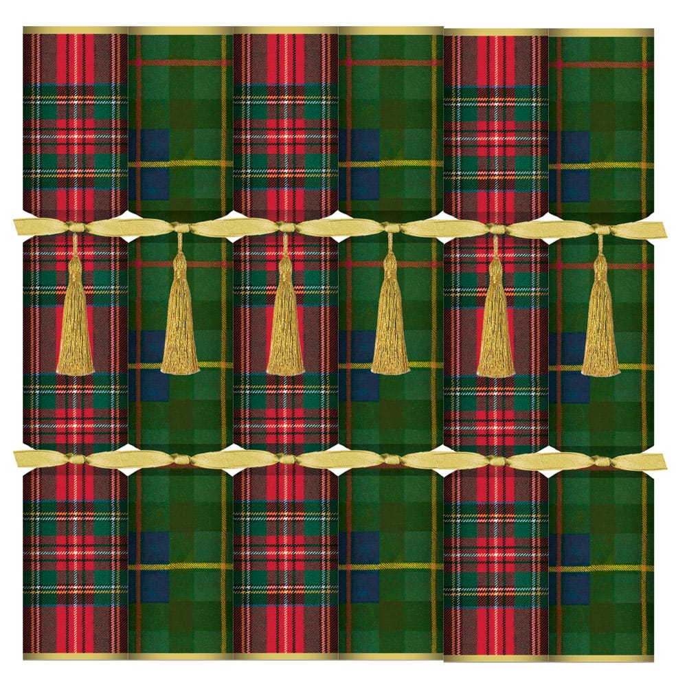 Tartan Plaid Christmas Crackers