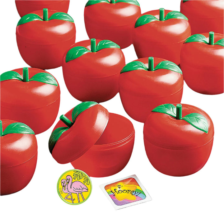 TOY-FILLED PLASTIC APPLE Fun Express Kid's Party Favors TOY-FILLED PLASTIC APPLE Bonjour Fete - Party Supplies