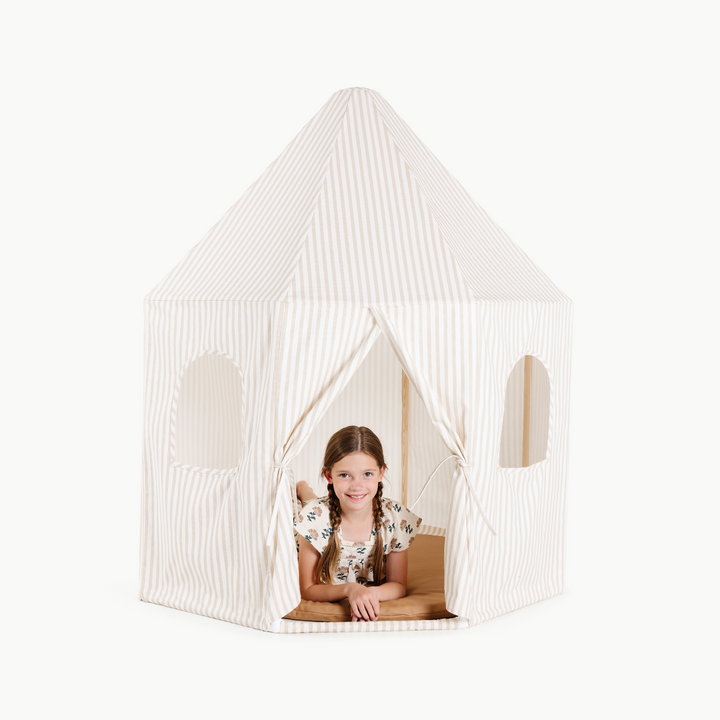 Gathre play tent open doorway for a cozy reading nook.