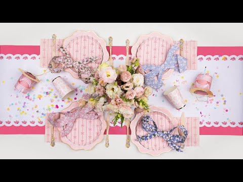 PETAL PINK SIGNATURE BOW SMALL PLATES