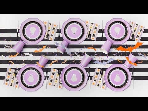 Ghost Halloween Party Table- Bonjour Fete Party Supplies