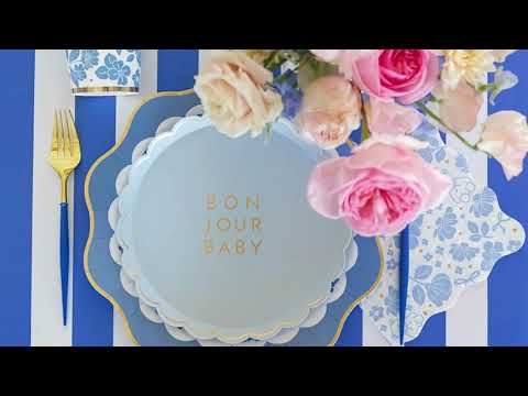 PETAL PINK SIGNATURE CABANA STRIPE TABLE RUNNER
