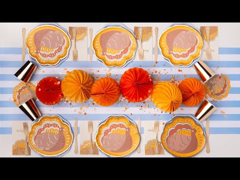 Thanksgiving Turkey Kids Table- Bonjour Fete Party Supplies