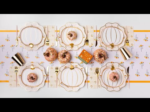 Fall Tablescape- Bonjour Fete Party Supplies