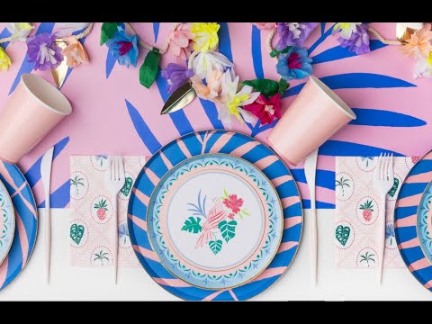 LUAU TROPICAL COCKTAIL NAPKINS