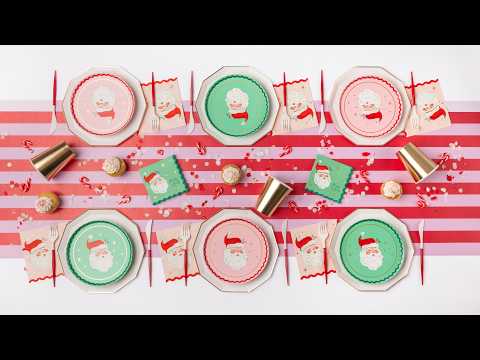 Vintage Santa Party-Bonjour Fete Party Supplies