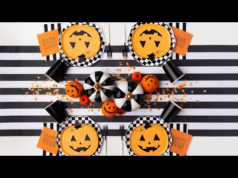 Pumpkin Plate Tablescape- Bonjour Fete Party Supplies