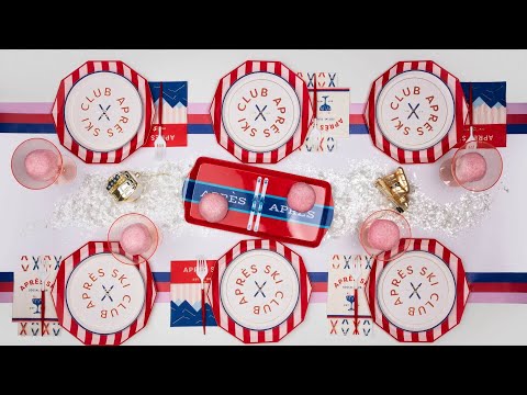 Apres Ski Party Tablescape- Bonjour Fete Party Supplies