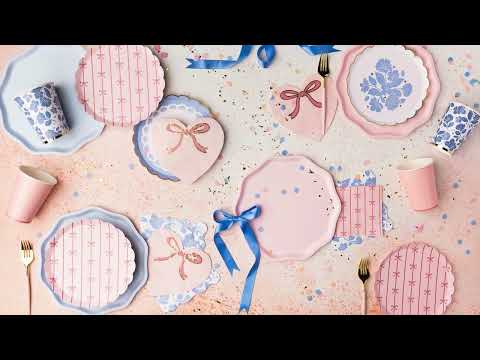 PETAL PINK SIGNATURE BOW SMALL PLATES