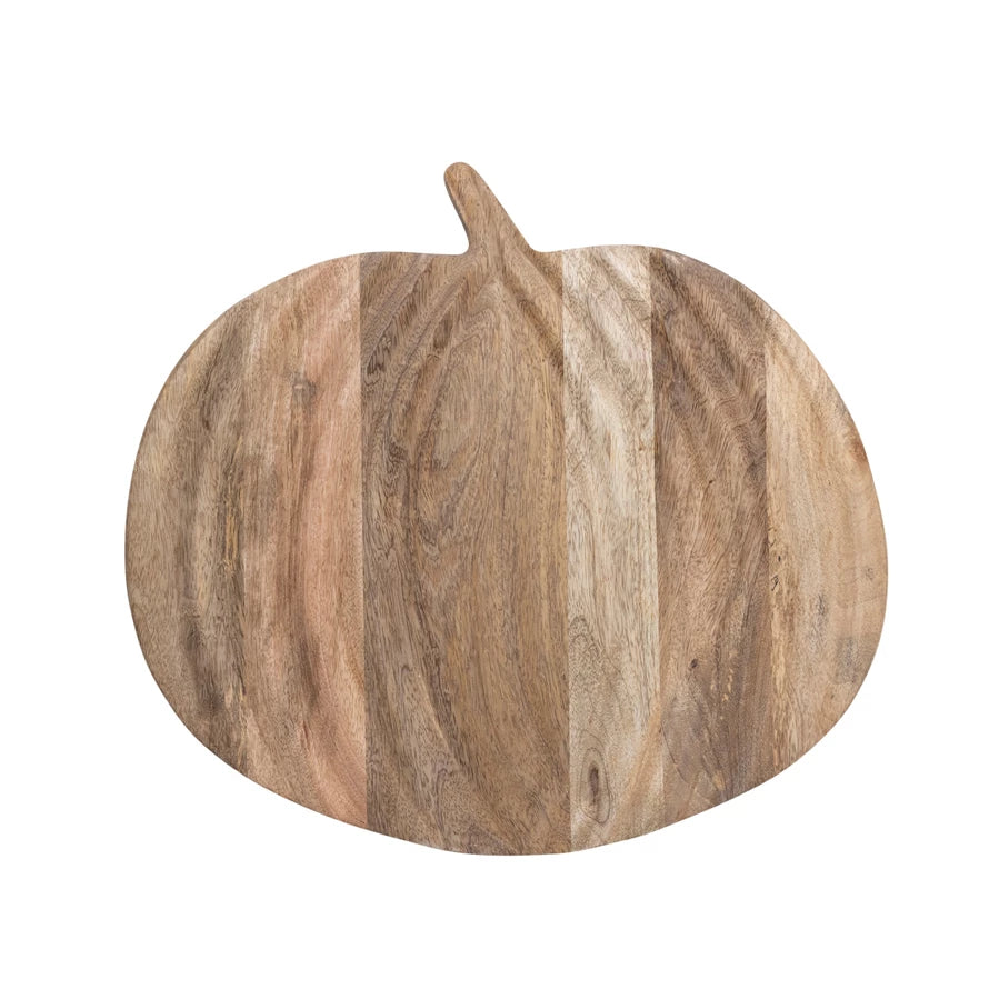 PUMPKIN SHAPED SERVING BOARD Creative Co-op Halloween Home Decor Bonjour Fete - Party Supplies