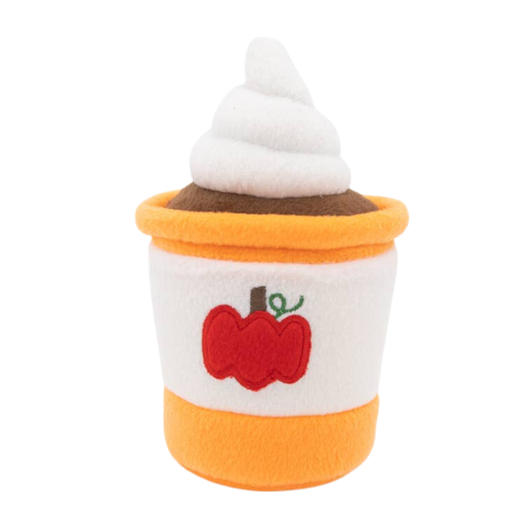 Pumpkin Spice Latte Dog Toy Bonjour Fete Party Supplies Holiday Pet