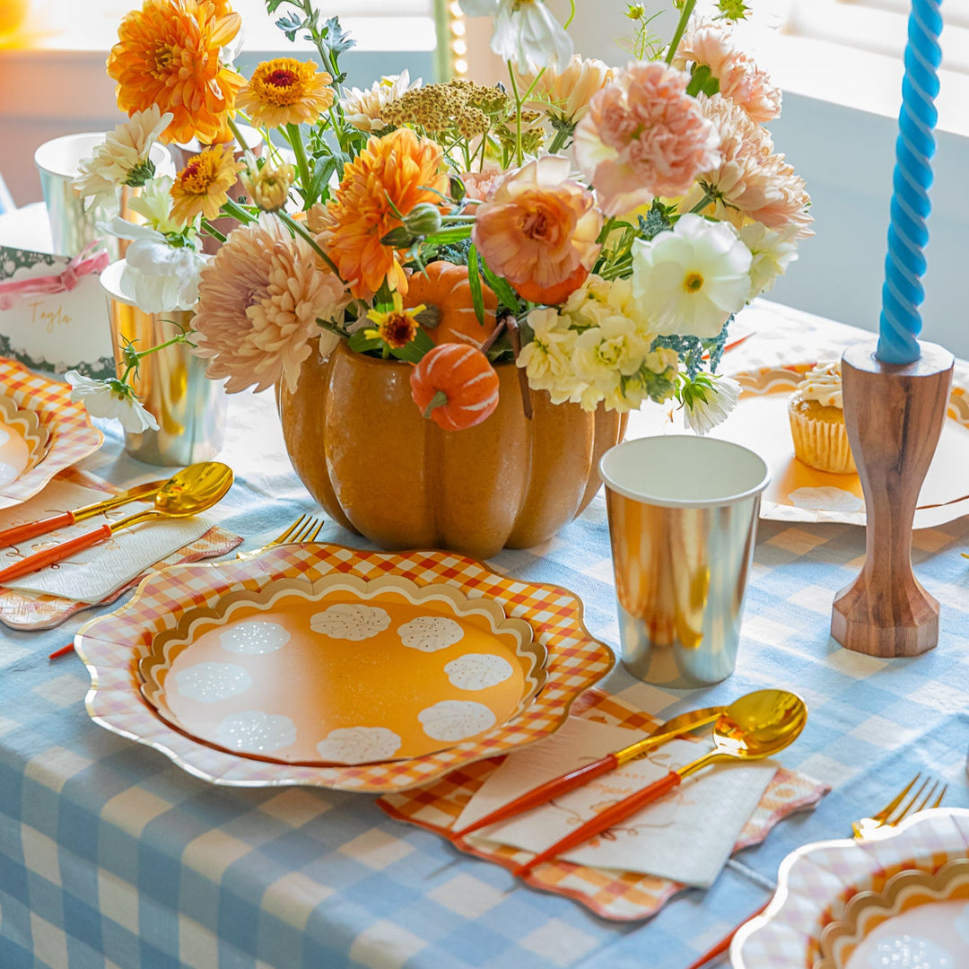 ELEGANT FALL PLAID DINNER NAPKINS Bonjour Fete Napkins ELEGANT FALL PLAID DINNER NAPKINS Bonjour Fete - Party Supplies