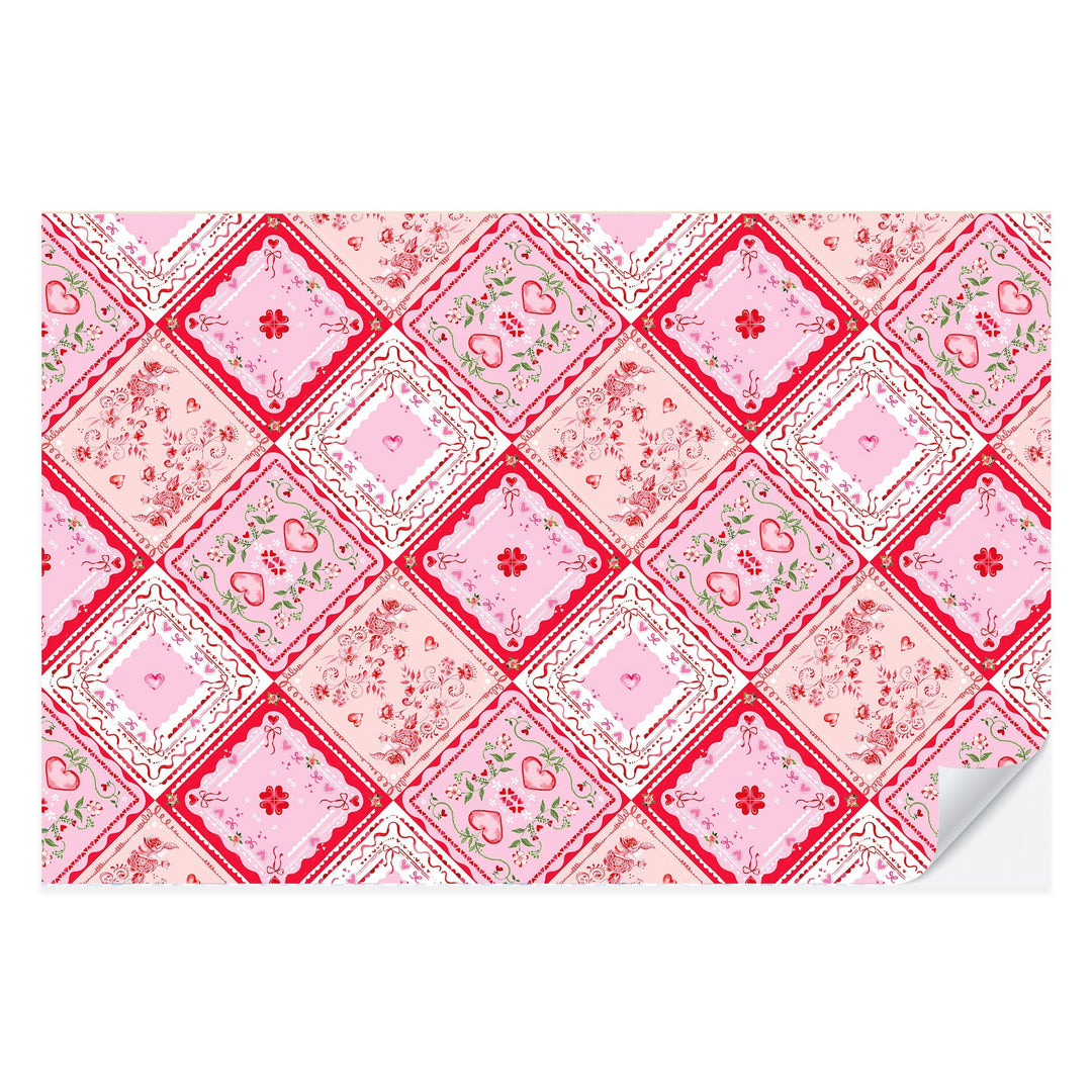 Cupid's Quilt Placemat Pad Cami Monet Placemats Cupid's Quilt Placemat Pad Bonjour Fete - Party Supplies