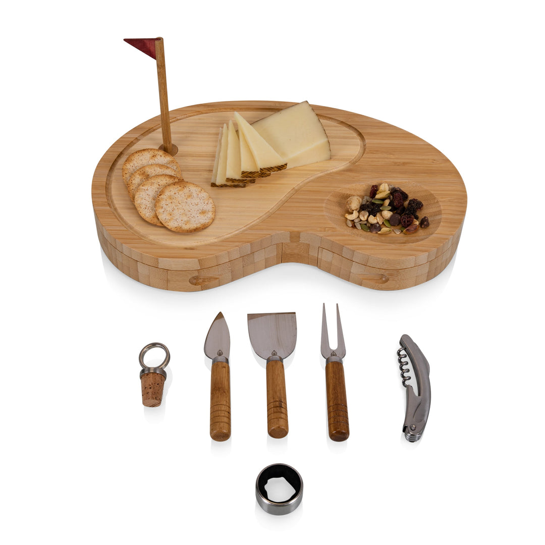 Sand Trap Golf Cheese Cutting Board & Tools Set - Bonjour Fête 