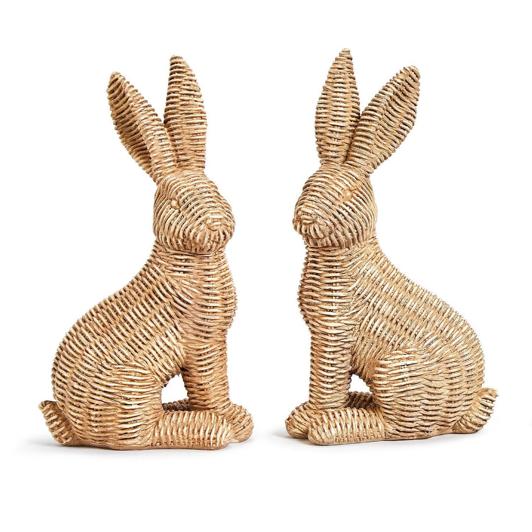 Rattan Weave Bunny Set Bonjour Fete Party Supplies Easter Home