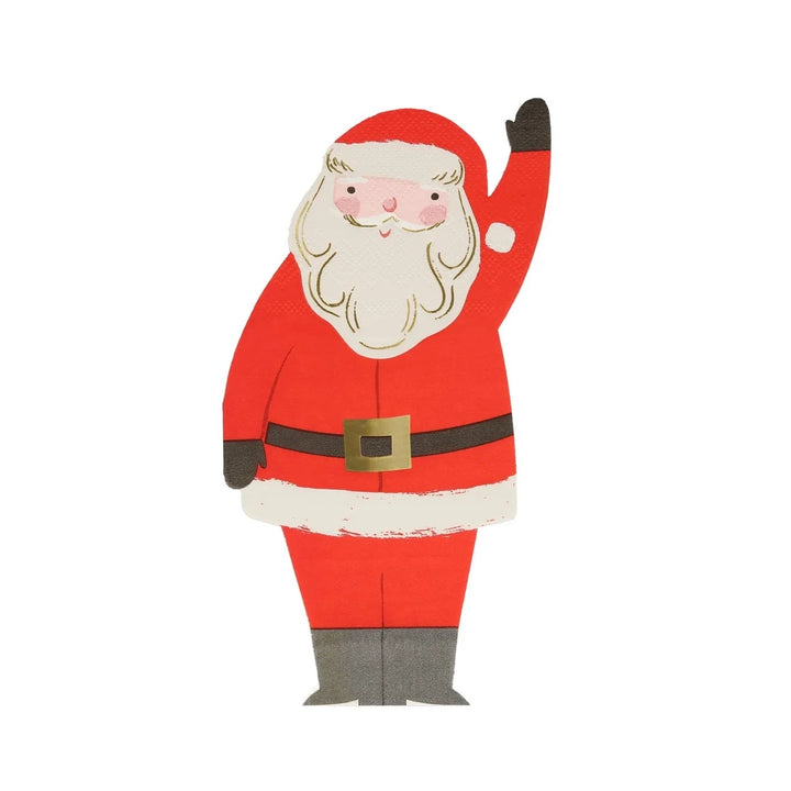 JOLLY CHRISTMAS SANTA NAPKINS Meri Meri Bonjour Fete - Party Supplies