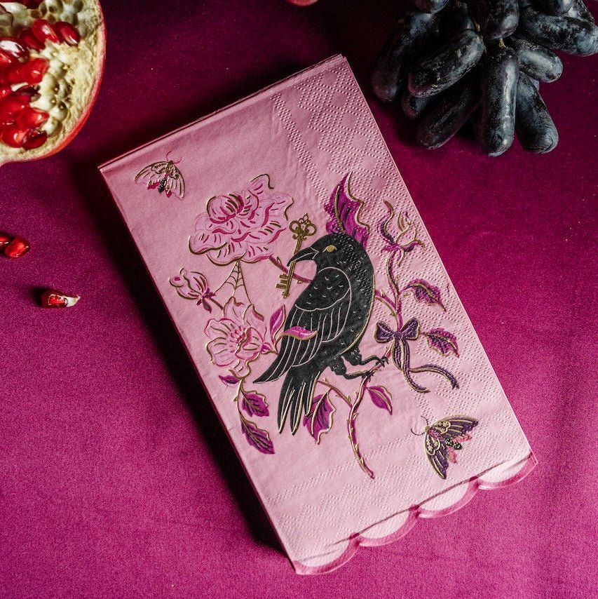 Raven Halloween Guest Towel