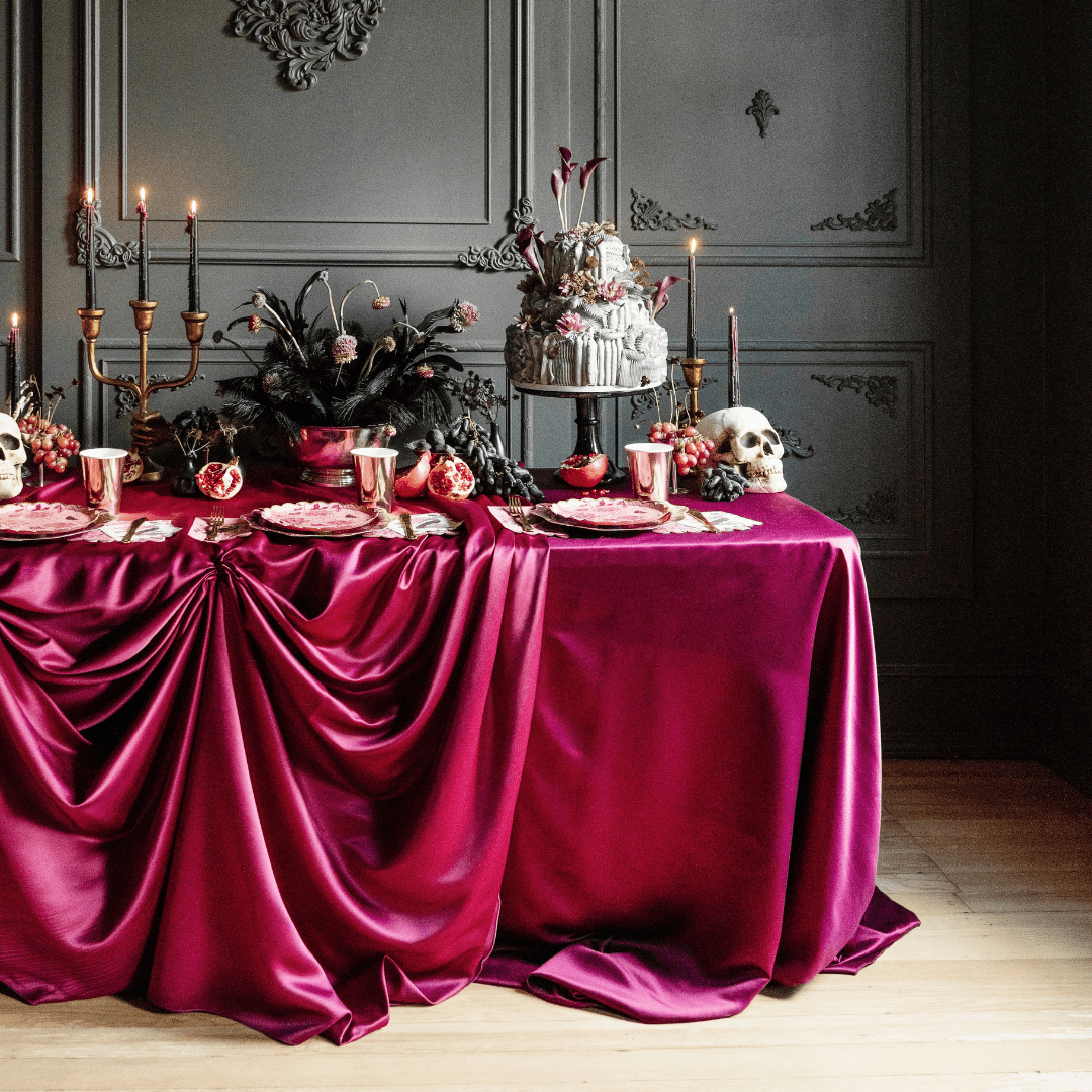 Vampire Romantic Elegant Halloween Tablescape