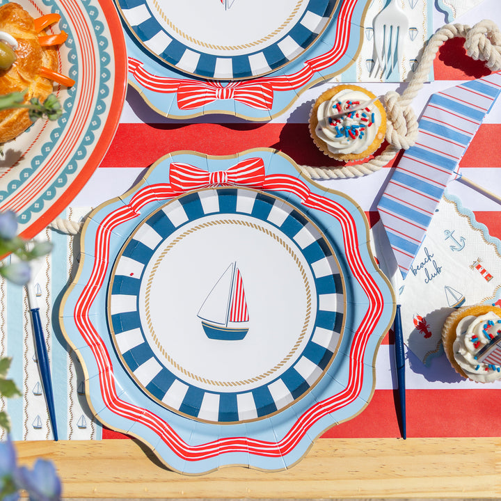 Boat Plate Patriotic Party- Bonjour Fete Party Supplies