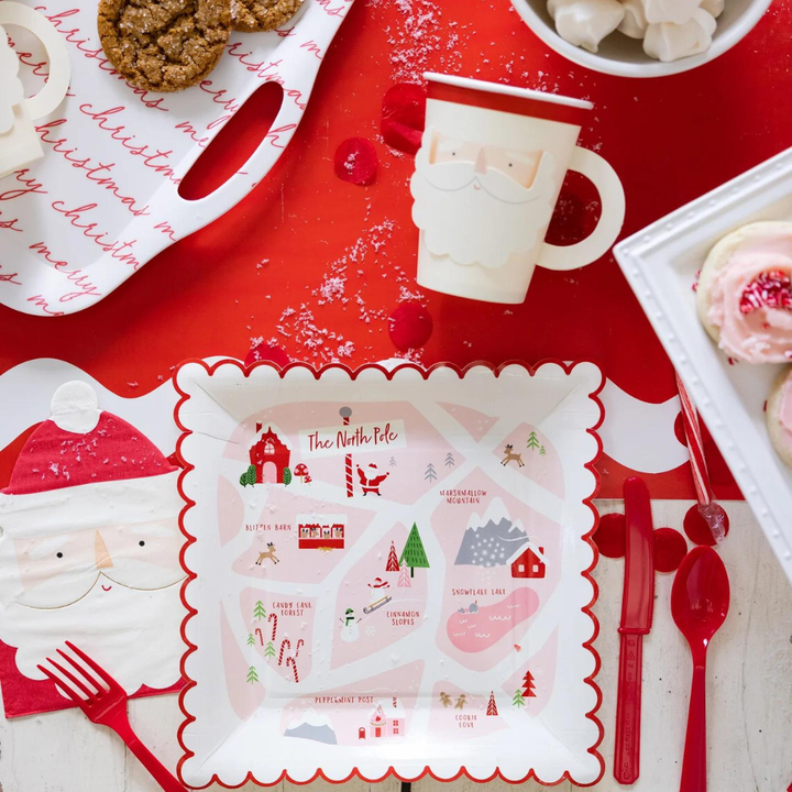 Santa Party Cups With Handle Bonjour Fete Party Supplies Christmas Holiday Party Supplies