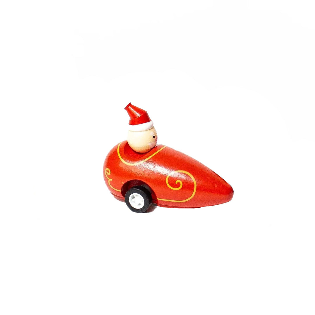 PULL BACK SANTA SLEIGH CAR Jack Rabbit Creations Christmas Favor PULL BACK SANTA SLEIGH CAR Bonjour Fete - Party Supplies