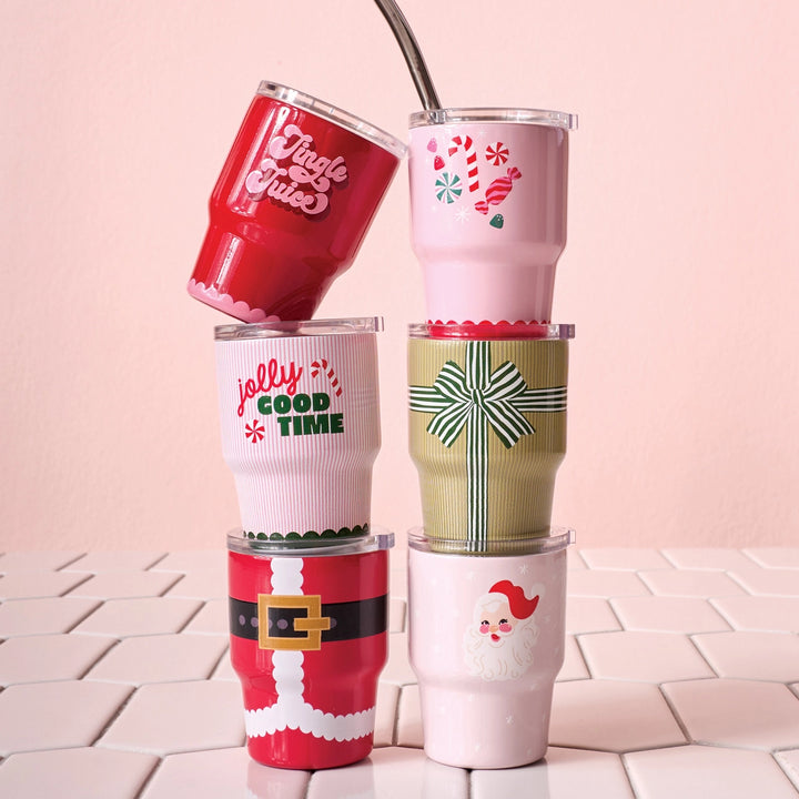 SANTA SUIT TINT TUMBLER The Darling Effect Water Bottles | Tumblers | To-Go Cups SANTA SUIT TINT TUMBLER Bonjour Fete - Party Supplies