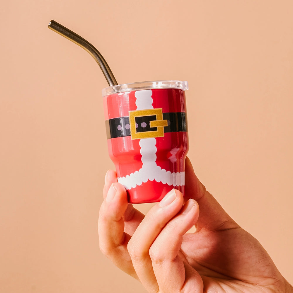 SANTA SUIT TINT TUMBLER The Darling Effect Water Bottles | Tumblers | To-Go Cups SANTA SUIT TINT TUMBLER Bonjour Fete - Party Supplies