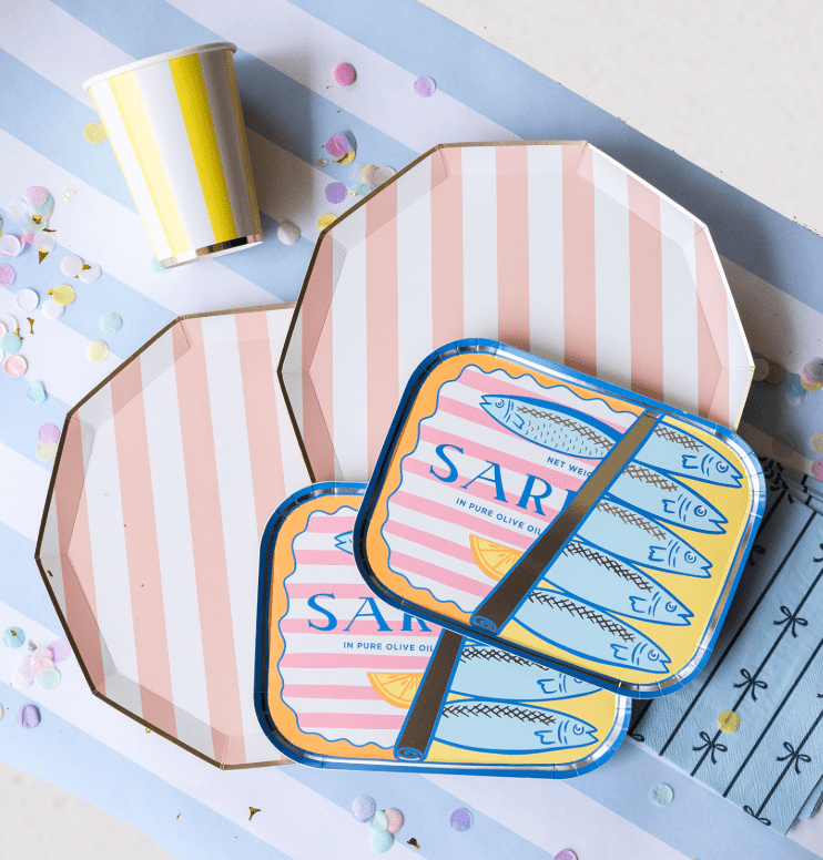 Le Dinner Sardine Can Dinner Plates