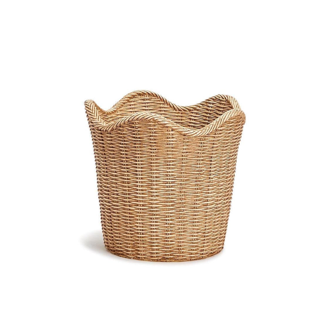 Scalloped Basket Weave Cachepot Bonjour Fete Party Supplies Home Decor
