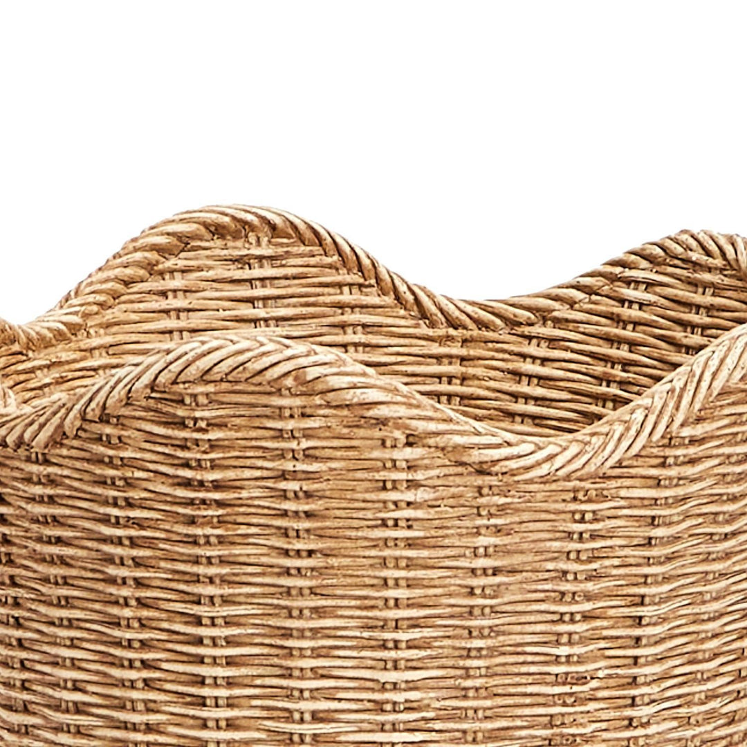 Scalloped Basket Weave Cachepot Bonjour Fete Party Supplies Home Decor