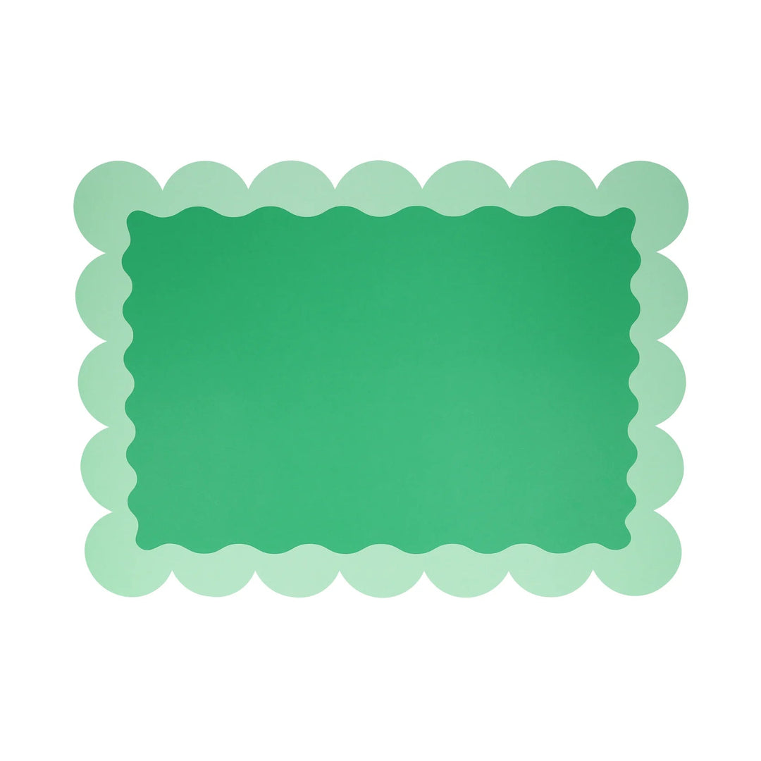 SCALLOPED CHRISTMAS PAPER PLACEMATS Meri Meri Christmas Holiday Party Supplies Bonjour Fete - Party Supplies