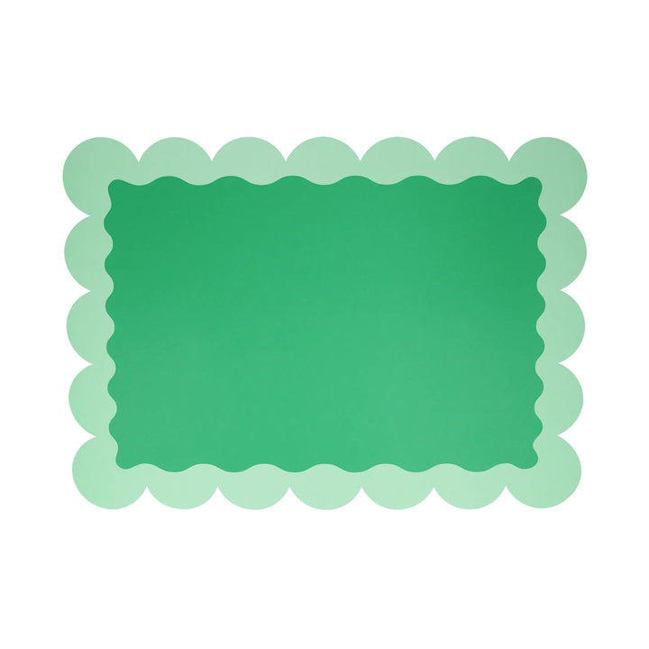 SCALLOPED CHRISTMAS PAPER PLACEMATS Meri Meri Christmas Holiday Party Supplies Bonjour Fete - Party Supplies