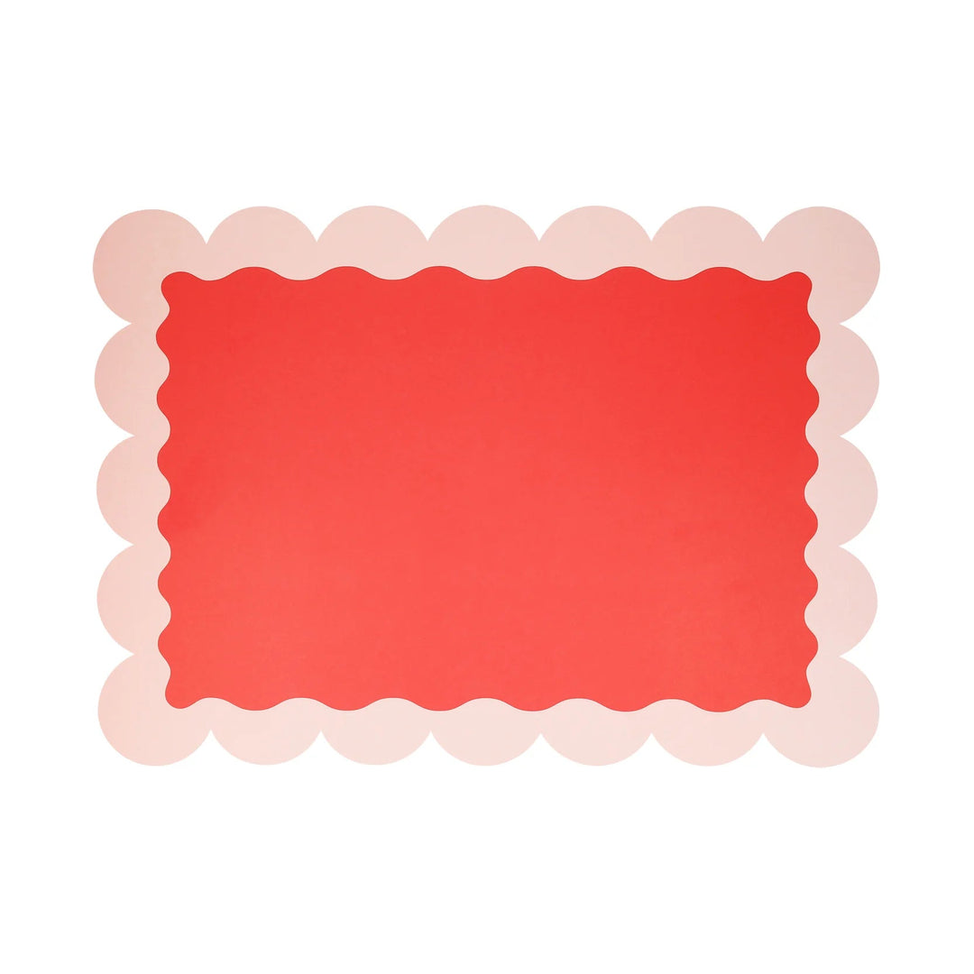 SCALLOPED CHRISTMAS PAPER PLACEMATS Meri Meri Christmas Holiday Party Supplies Bonjour Fete - Party Supplies