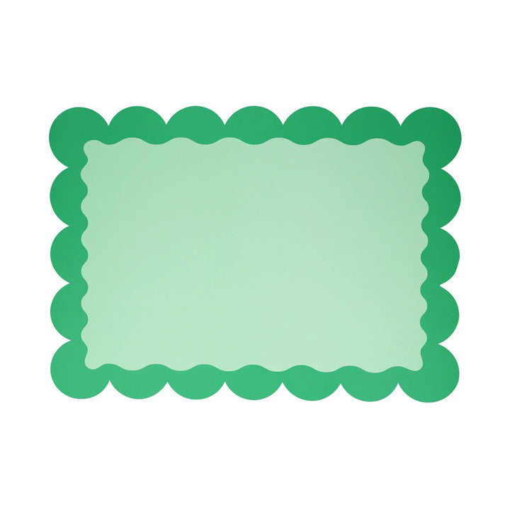 SCALLOPED CHRISTMAS PAPER PLACEMATS Meri Meri Christmas Holiday Party Supplies Bonjour Fete - Party Supplies