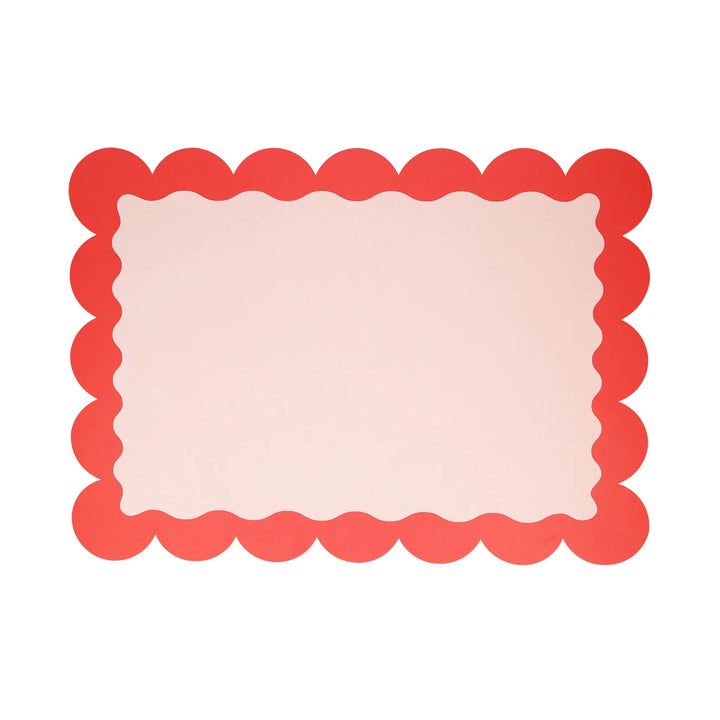 SCALLOPED CHRISTMAS PAPER PLACEMATS Meri Meri Christmas Holiday Party Supplies Bonjour Fete - Party Supplies