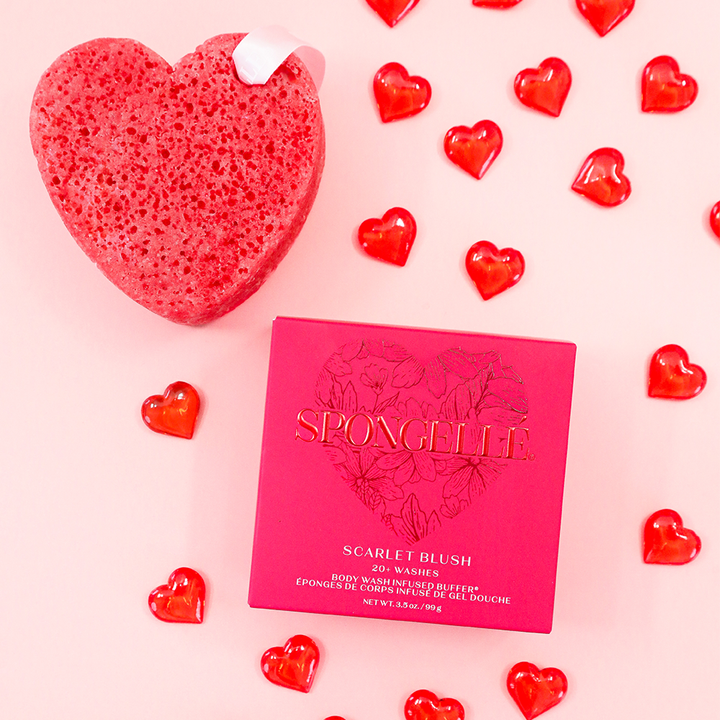 Scarlet Blush | Heart Buffer Spongellé Body Wash Infused Buffer Scarlet Blush | Heart Buffer Bonjour Fete - Party Supplies