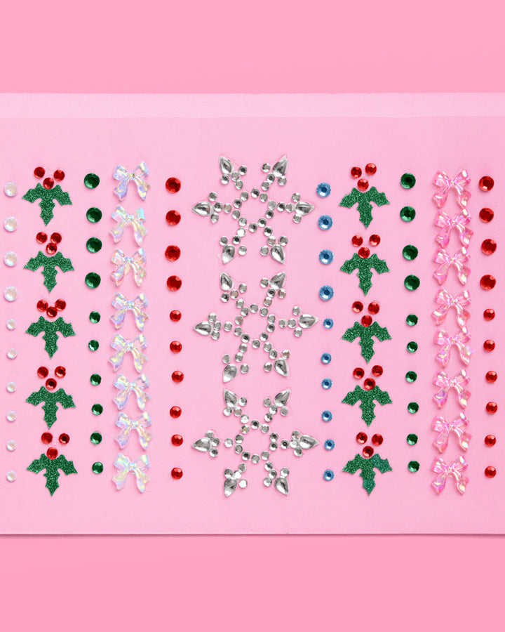 Christmas Face Gems - Snowflake & Mistletoe Set