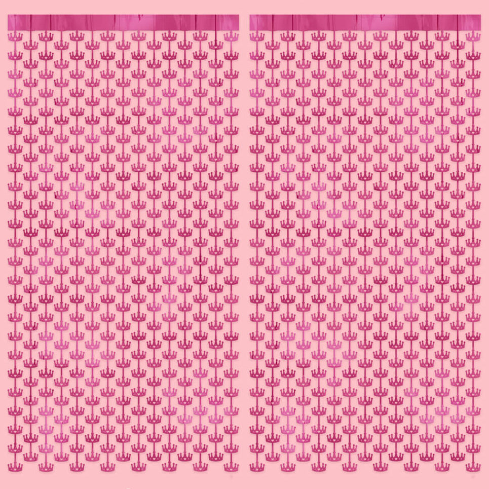 Princess Curtain - pink foil curtain xo, Fetti xo, Fetti Collective Princess Curtain - pink foil curtain Bonjour Fete - Party Supplies